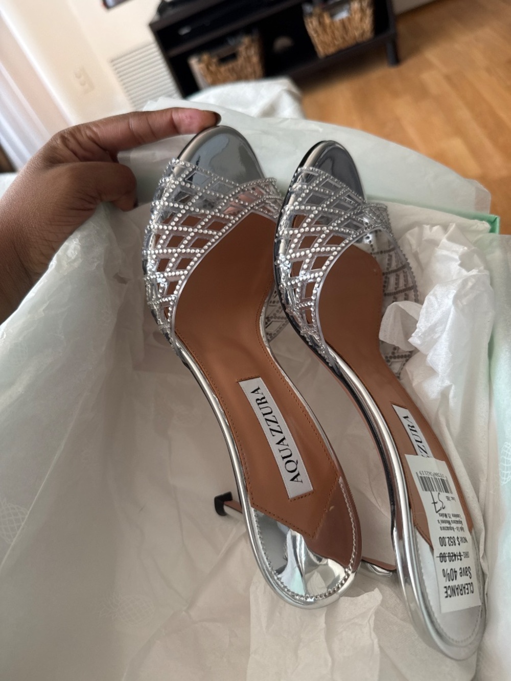 AQUAZZURA LUMIERE MULE - Picture 4 of 5